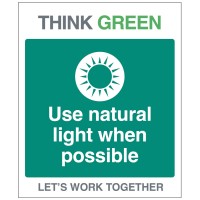 Think Green - Use Natural Light