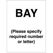 Bay - Specify Letter or Number