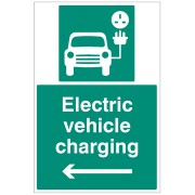 Electric Vehicle Charging Point - Left Arrow