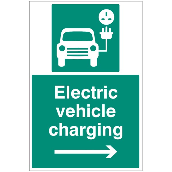 Electric Vehicle Charging Point - Right Arrow