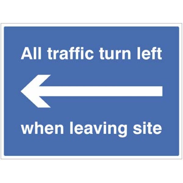 All Traffic Turn Left when Leaving Site