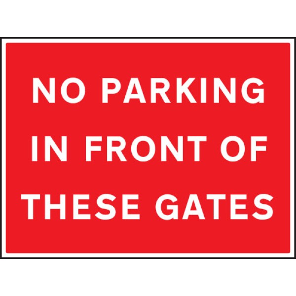 No Parking in Front of these Gates