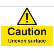 Caution - Uneven Surface