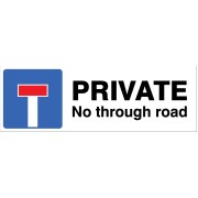 Private - No Through Road