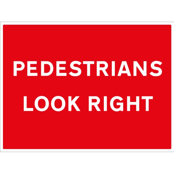 Pedestrians Look Right