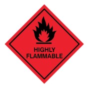 Highly Flammable Labels