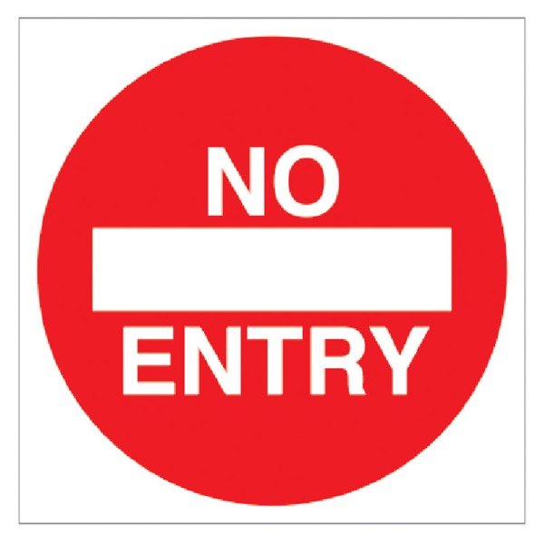 No Entry - Floor Graphic (Square)